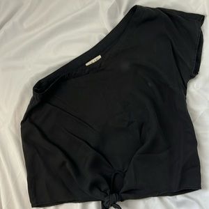 Bella Dahl one shoulder tie top